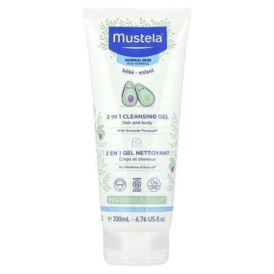 Гель для очищения Mustela Baby 2 in 1 Hair and Body, 200 ml