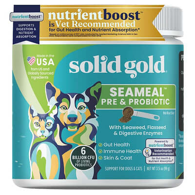 Solid Gold SeaMeal™ Pre & Probiotic для собак и кошек 3.5 oz (99 g)