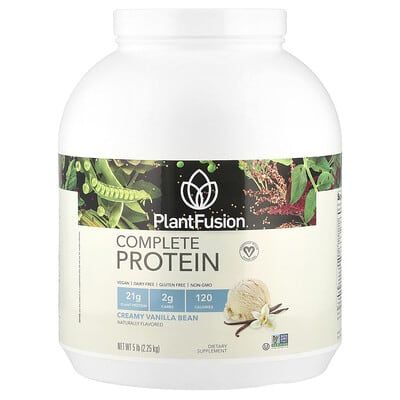 Complete Protein, Creamy Vanilla Bean, 5 lb (2.25 kg)