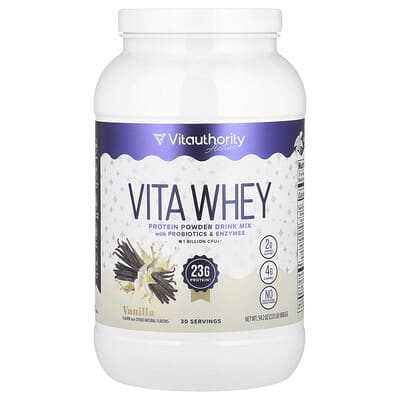 Сыворотка протеиновая Active, Vita Whey Protein, Ваниль, 2.13 lb (969.6 g)