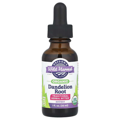 Экстракт корня одуванчика Oregon's Wild Harvest Organic, 1 fl oz (30 ml)