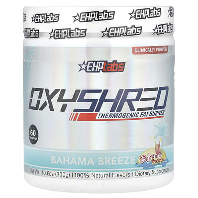 OxyShred, Thermogenic Fat Burner, Bahama Breeze, 10.6 oz (300 g)