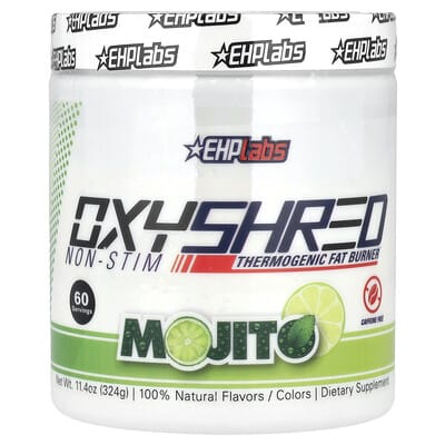 OxyShred Non-Stim, Thermogenic Fat Burner, Mojito, 11.4 oz (324 g)