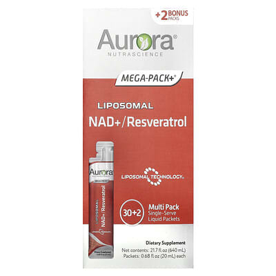 Liposomal NAD+/Resveratrol 32 пакетиков по 0.68 fl oz (20 ml)