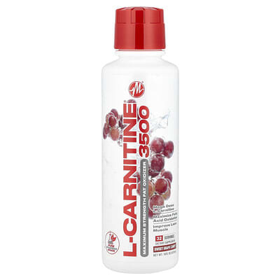 L-Carnitine 3500®, вкус Sweet Grape Candy, 16 fl oz (473 ml)