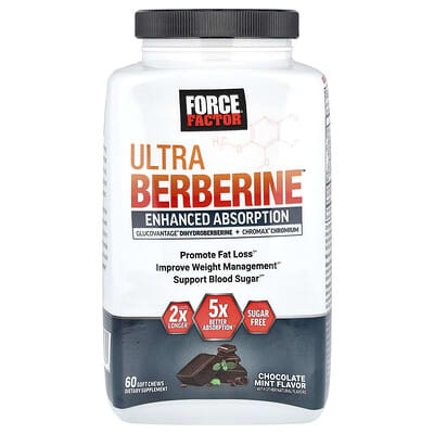 Ultra Berberine™, шоколадная мята, 60 мягких жевательных таблеток