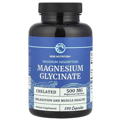 Магний глицинат, максимальное усвоение, 240 капсул (250 mg на капсулу)