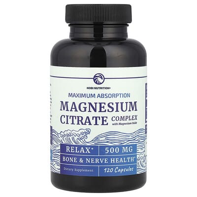 Magnesium Citrate Complex, Maximum Absorption, 500 mg, 120 Capsules