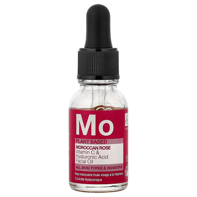 Масло для лица Dr. Botanicals Moroccan Rose с витамином C и гиалуроновой кислотой для всех типов кожи и чувствительной кожи, 15 ml