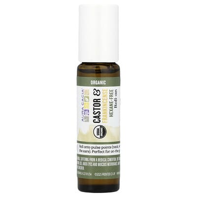 Роликовый дезодорант Aura Cacia Castor & Frankincense, 0.31 fl oz (9.2 ml)