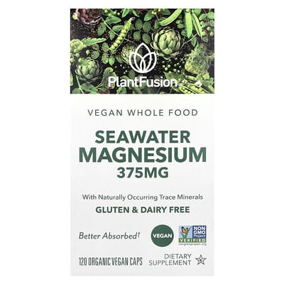 Vegan Seawater Magnesium, 120 Organic Vegan Caps