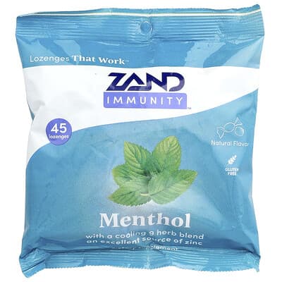 Zand Immunity™, ментоловые пастилки, 45 штук