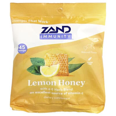 Zand Immunity™, Лимонно-медовые пастилки, 45 шт.