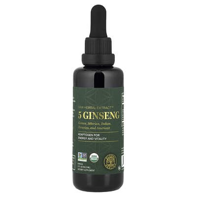 Raw Herbal Extract™, 5 Ginseng, 2 fl oz (59.2 ml)