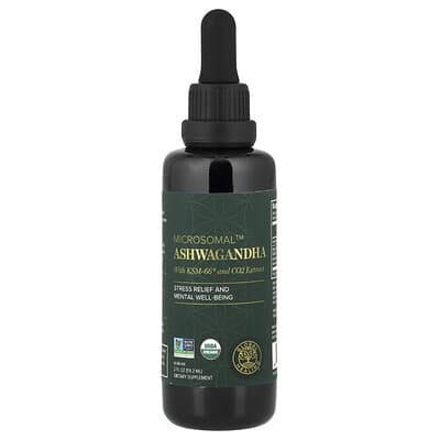 Микросомальная ашваганда Global Healing, 2 fl oz (59.2 ml)