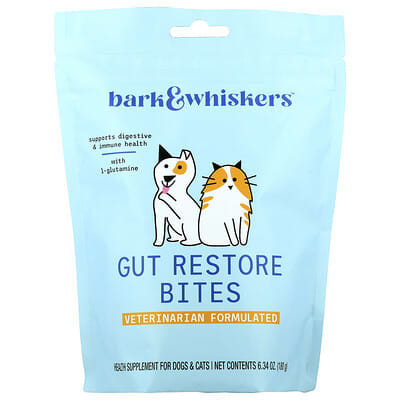Bark & Whiskers™ лакомство Gut Restore Bites для собак и кошек, 6.34 oz (180 g)