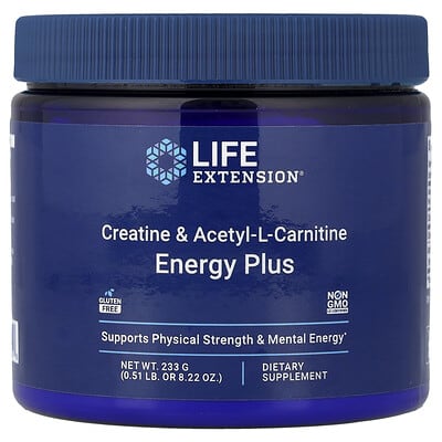 Креатин и ацетил-L-карнитин Energy Plus, 0.51 lb (233 g)