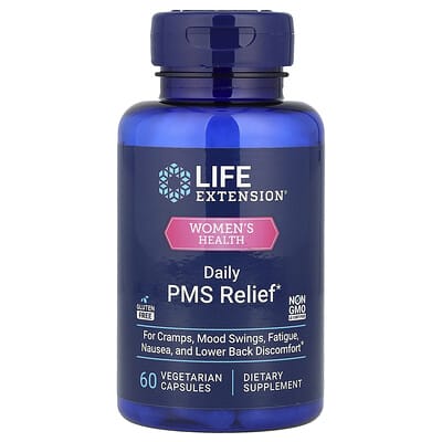 Life Extension для женского здоровья, облегчение ПМС, 60 вегетарианских капсул