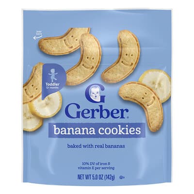 Banana Cookies, 12+ Months, 5 oz (142 g)