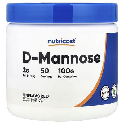 D-Mannose Nutricost, без вкуса, 3.6 oz (100 g)