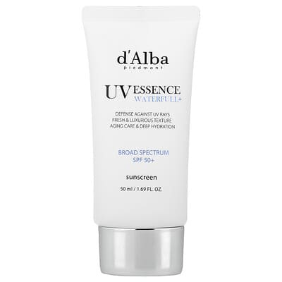 d'Alba UV Essence Waterfull+ солнцезащитный крем, SPF 50+, 1.69 fl oz (50 ml)
