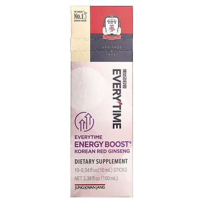Корейский красный женьшень JungKwanJang Everytime Energy Boost, 10 стиков по 10 ml