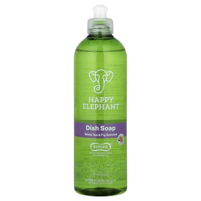 Средство для мытья посуды Happy Elephant White Tea & Fig, 16 fl oz (0.47 l)