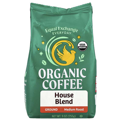 Органический кофе, House Blend, молотый, Средняя обжарка, 255 g