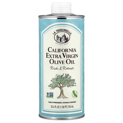 Калифорнийское дополнительное оливковое масло, насыщенное и терпкое, 25.4 fl oz (750 ml)