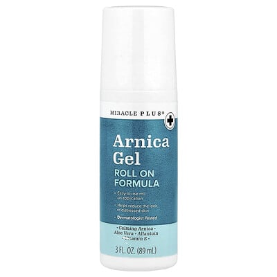 Гель Арника Miracle Plus, Roll on, 3 fl oz (89 ml)