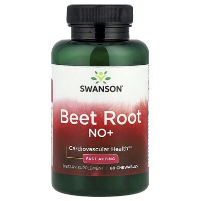 Жевательные таблетки Swanson Vitamins Beet Root NO+, 60 шт