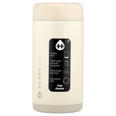 Slim Can Cooler, Cream, 12 oz