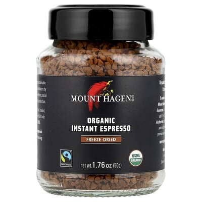 Растворимый эспрессо Mount Hagen, органический, 50 g