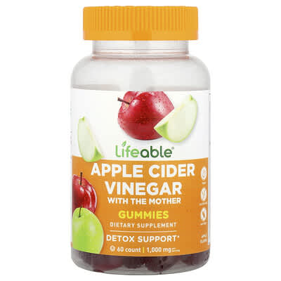 Apple Cider Vinegar Gummies, Apple , 60 Gummies