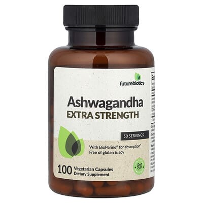 Ashwagandha, 100 вегетарианских капсул