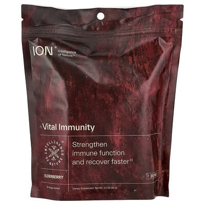 Бузина Vital Immunity, 20 шт, 3.2 oz (92 g)