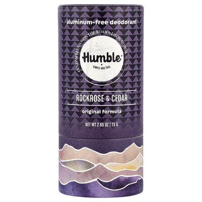 Дезодорант без алюминия Humble Brands Rockrose & Cedar, 2.65 oz (75 g)