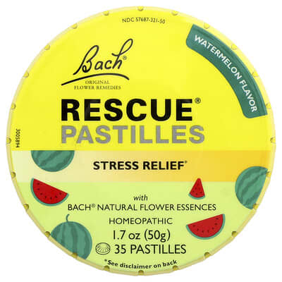 Пастилки Bach Rescue® Stress Relief, Watermelon, 35 шт