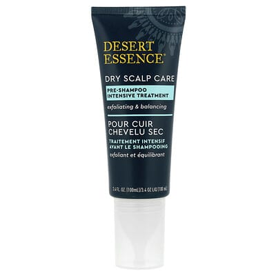 Desert Essence интенсивный уход для сухой кожи головы, до шампуня, 3.4 fl oz (100 ml)