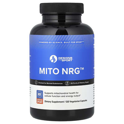 Designs For Sport®, Mito NRG™, 120 Vegetarian Capsules