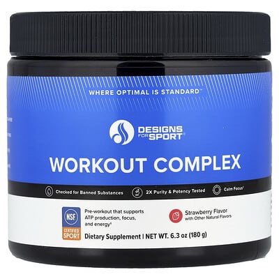 Designs for Sport®, Workout Complex, Cherry Lime, 6.3 oz (180 g)