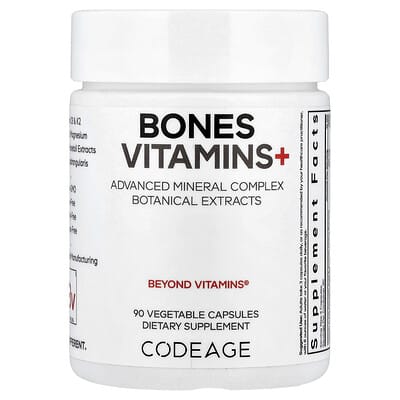 Codeage Bones Vitamins+, 90 вегетарианских капсул