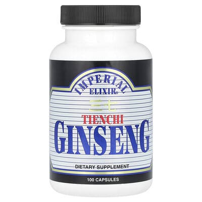 Tienchi Ginseng, Imperial Elixir, 100 капсул (500 mg на капсулу)