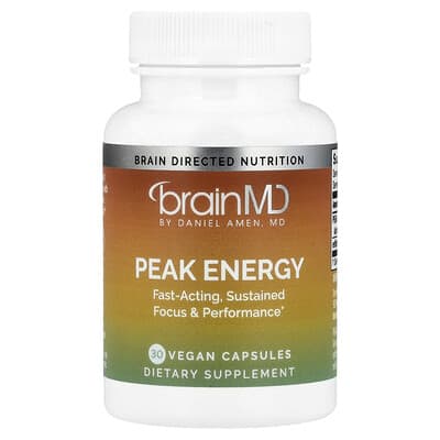 Peak Energy, 30 Vegan Capsules