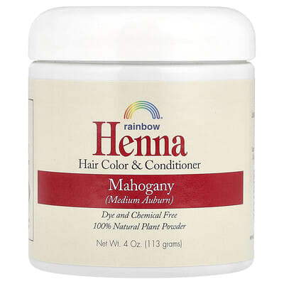 Хна, краска для волос и кондиционер, Mahogany (Medium Auburn), 4 oz (113 g)