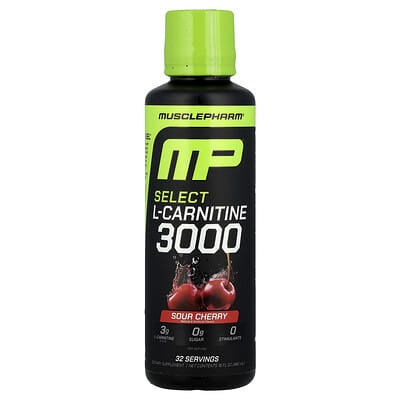 L-карнитин Select 3000, кислая вишня, 16 fl oz (480 ml)