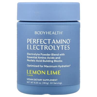 Perfect Amino™ Электролиты, Lemon Lime, 6.35 oz (180 g)