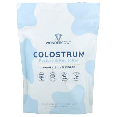 Порошок коллагена Wondercow Unflavored, 30 пакетиков, 0.07 oz (2 g) каждый