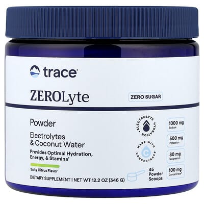 ZEROLyte Powder, Salty Citrus, 12.2 oz (346 g)