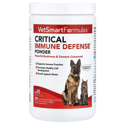 Порошок Critical Immune Defense® для собак и кошек, 6.34 oz (180 g)